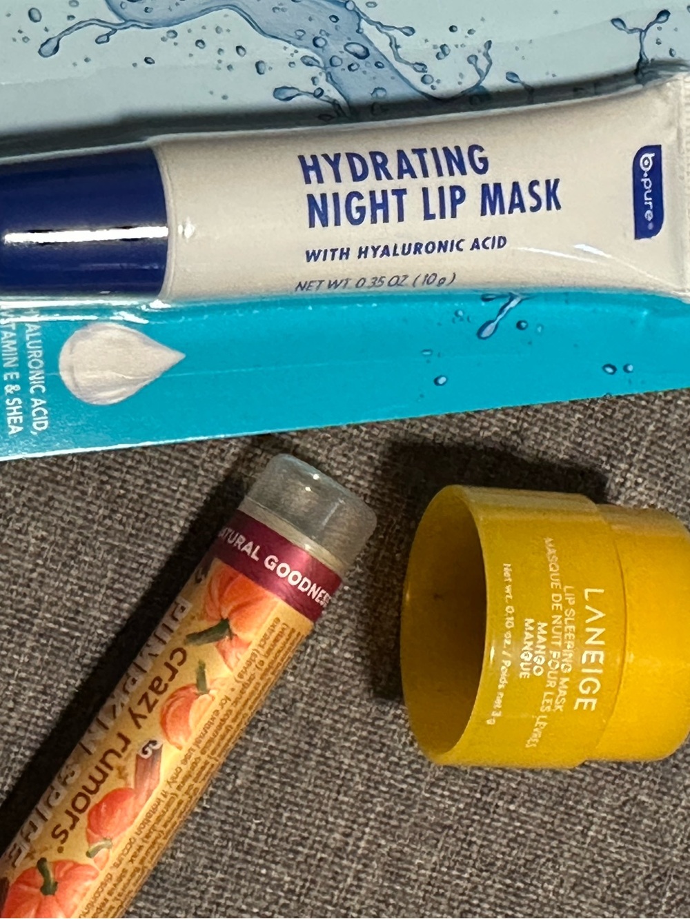 Laneige, B Pure, Crazy Rumors Lip Lot New - Picture 2 of 5